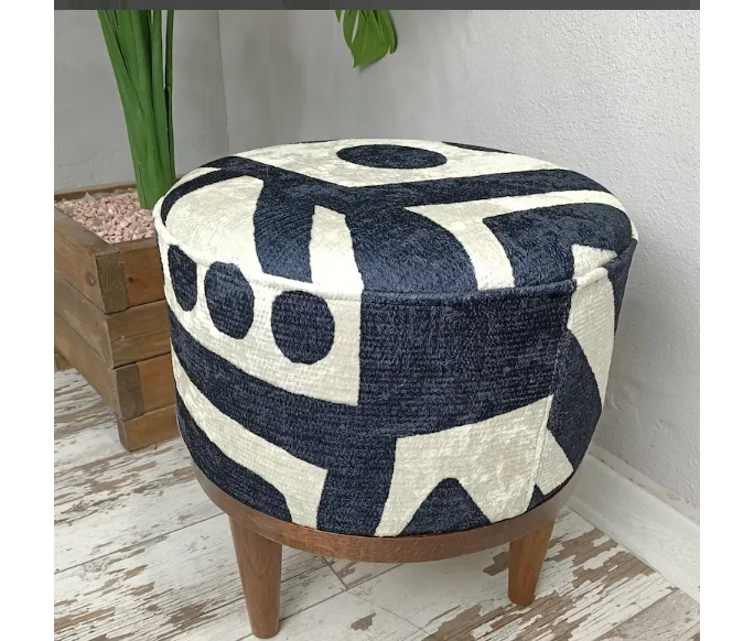 Новое поступление марокканский клетчатый османский квадратный диван пуф тканый