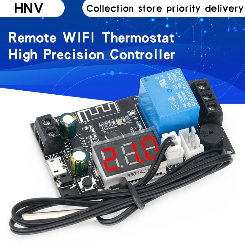 

XY-WFTX WIFI Remote Thermostat High Precision Temperature Controller Module Cooling and Heating APP Temperature Collection