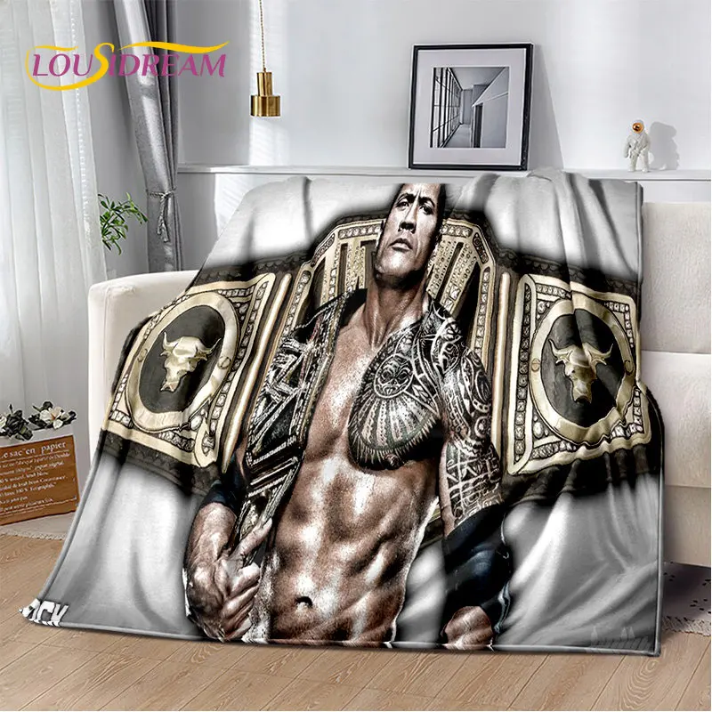 

Мягкое плюшевое одеяло HD The Rock Dwayne Johnson, фланелевое одеяло, покрывало для гостиной, спальни, кровати, дивана, пикника, покрывало для детей