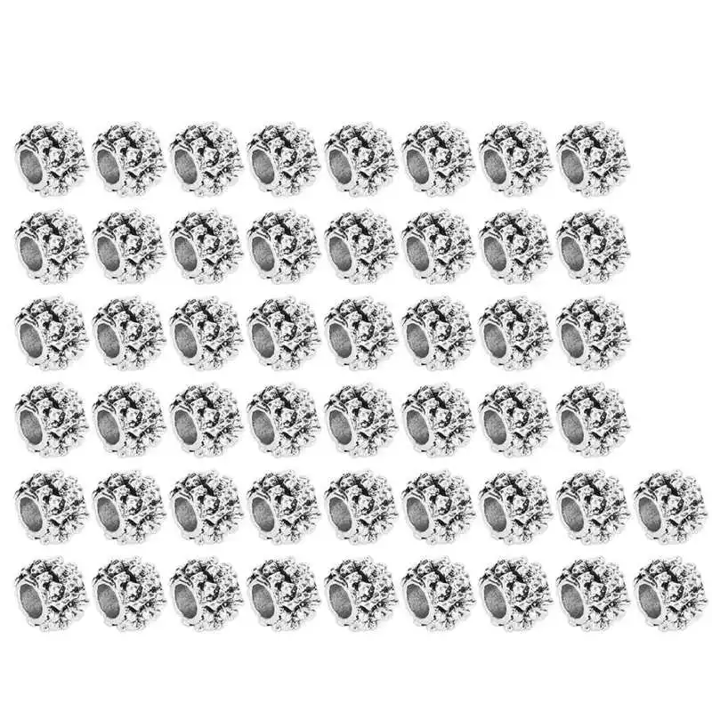 

Beard Hair Beads Mulltifunctional DIY Hair Braiding Beads Alloy for Daily Use