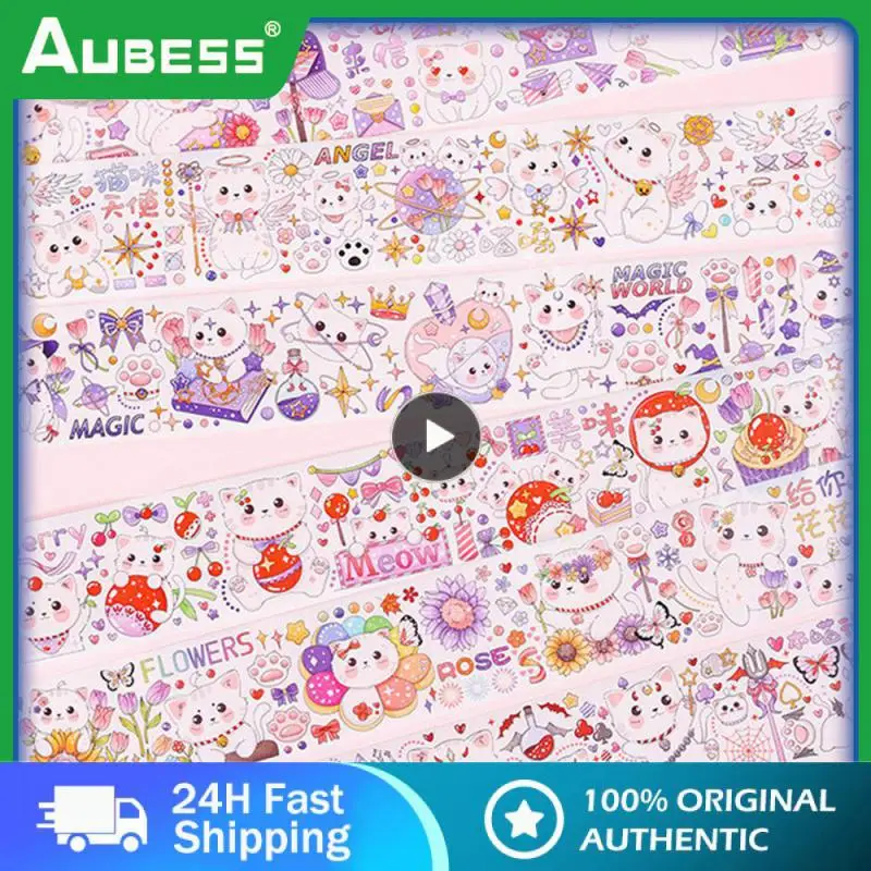 

Fashion Creative Design Decorative Tape Easy To Use Notebook High Quality Cartoon Stickers Material Paste Lasting Trend Unique