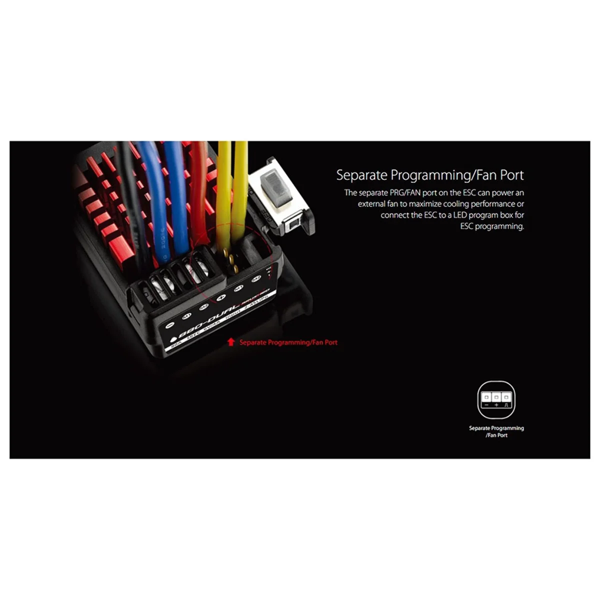 Для Hobbywing QuicRun WP 880 двойной матовый 2-4S LiPo водонепроницаемый контроллер скорости ESC