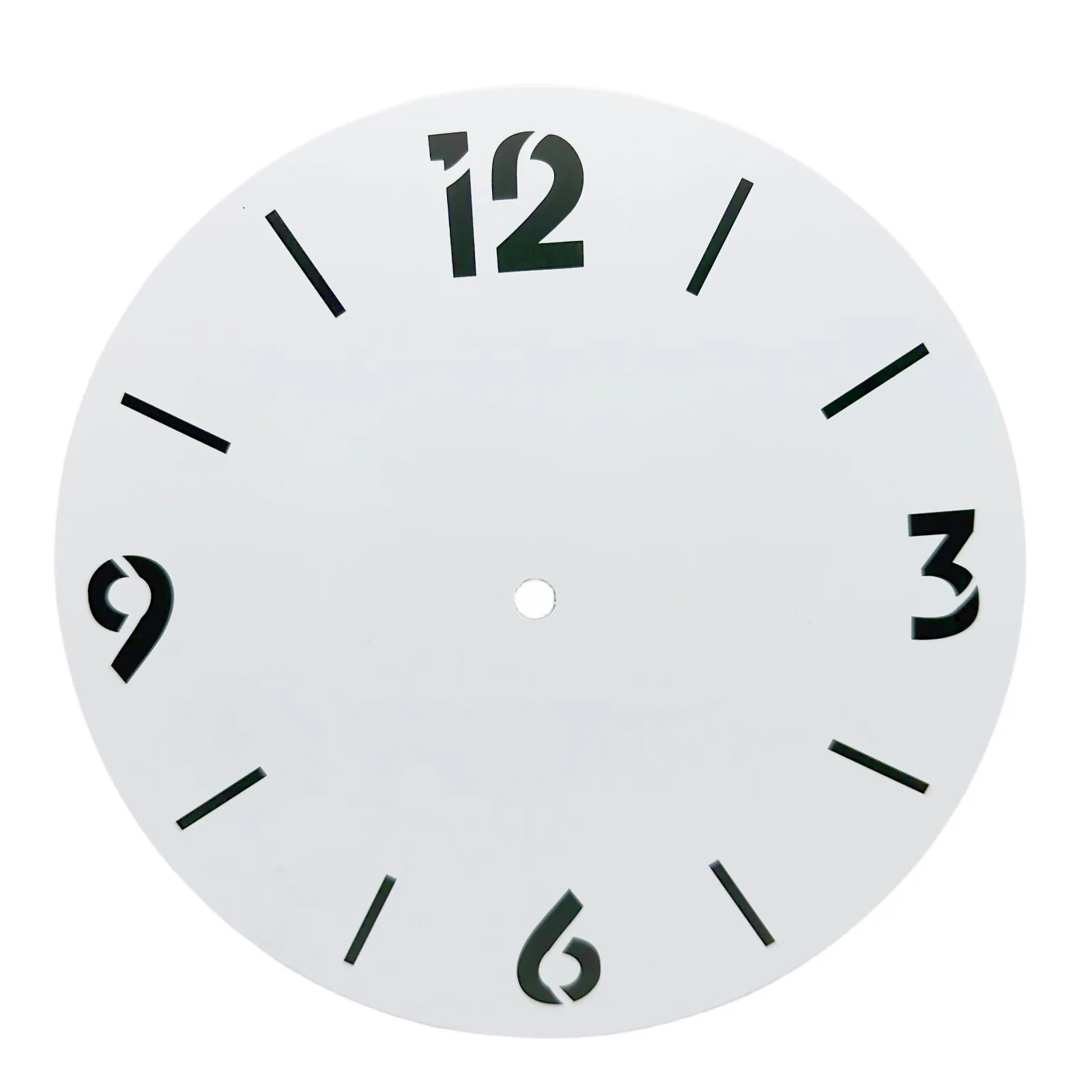 

Clock Digital Face Plate Diameters 243mm White Aluminium Metal DIY Replacement Clock Dial Face For Living Room Home Decor