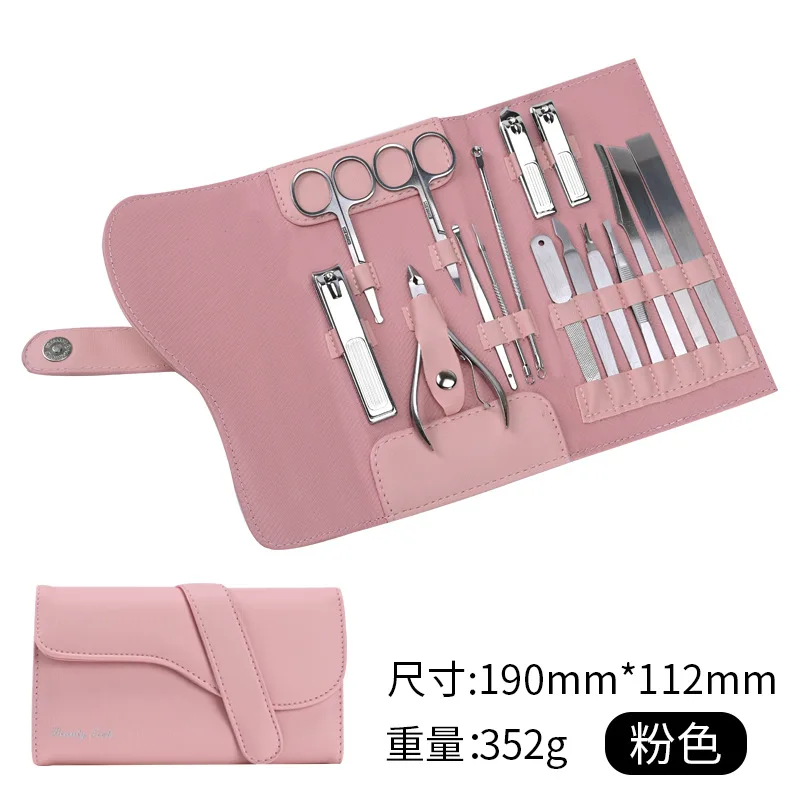 High-Quality Luxury Manicure Set Surgical Grade Scissors Stainless Nail Clipper Kit Gift Package Pedicure