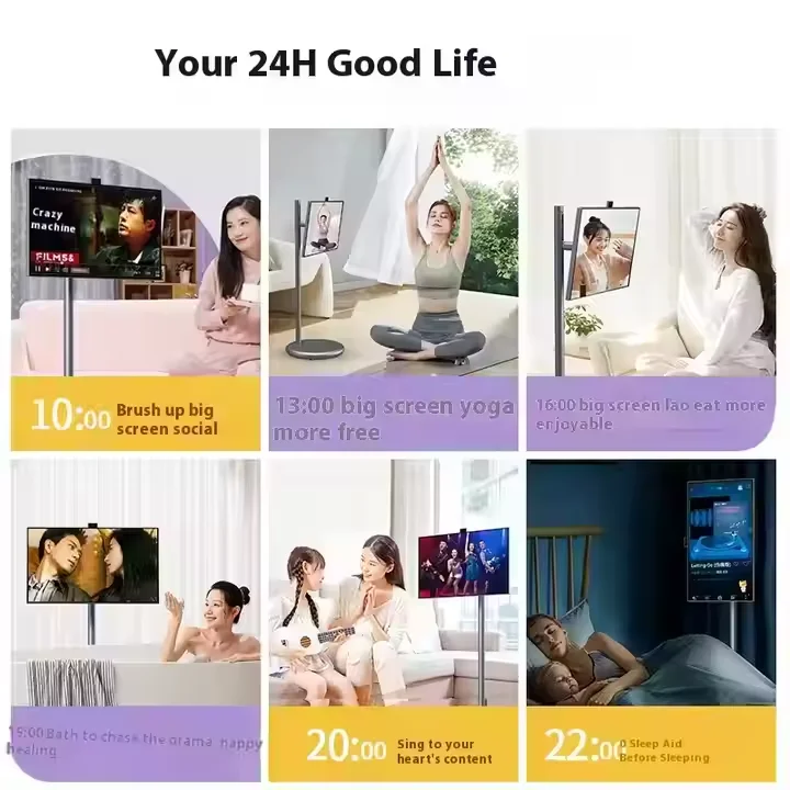 24-дюймовый портативный ЖК-телевизор на Android 12 с интерактивным цифровым сенсорным экраном, Wi-Fi, HDTV, 60 Гц для дома и офиса (art.: 3920d8311bedf) - 3920d8311bedf