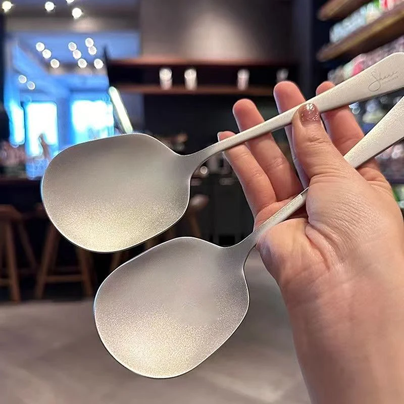 Ложка для супа из нержавеющей стали зеркальная полированная столовая посуда