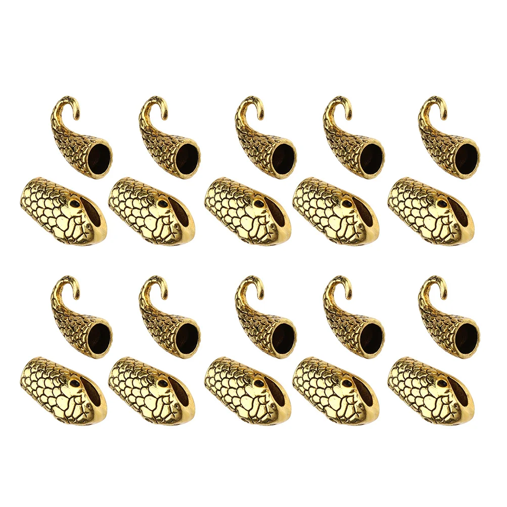 

10 Pairs Snake Bracelet Toggle Clasp Clasps Closures Personality Alloy Head Jewelry
