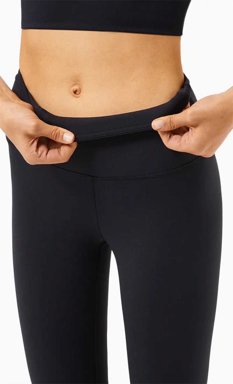 Solid Color Comprehensive Training  Workout Yoga Pants High Waist Fintess Legging Gym Clothe Women High Waist Lifting Peach Hip