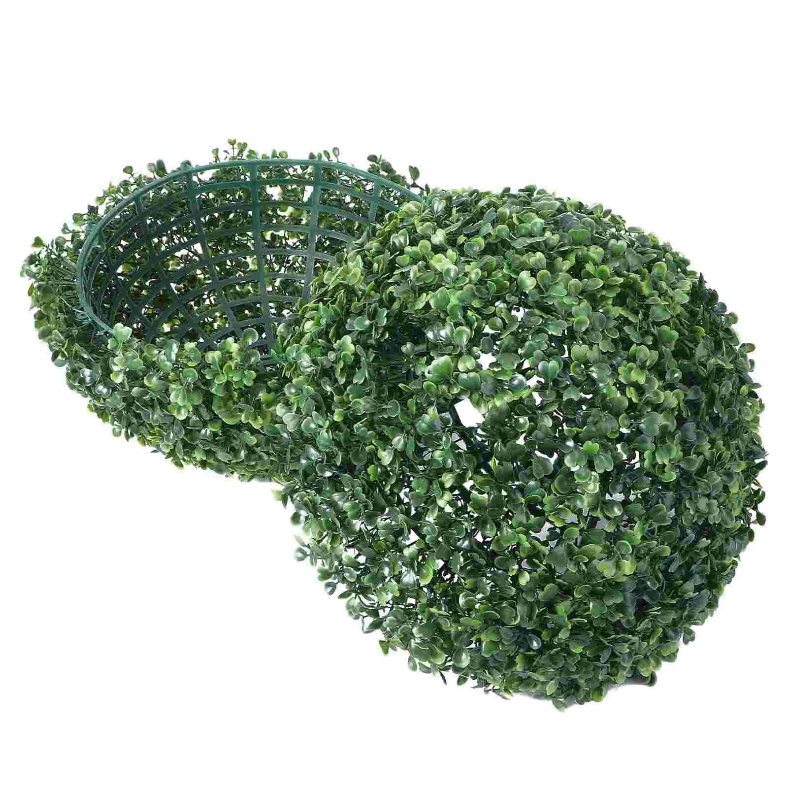 

Topiary Artificial Ballsgrass Boxwood Hanging Faux Decorative Outdoorfake Ornament Greenery Simulated Ceiling Decoration Moss