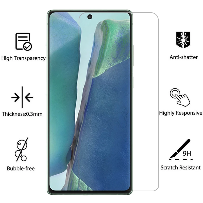 Чехол для телефона samsung galaxy note 20 из закаленного стекла note20 4g 5g not not20 задняя крышка