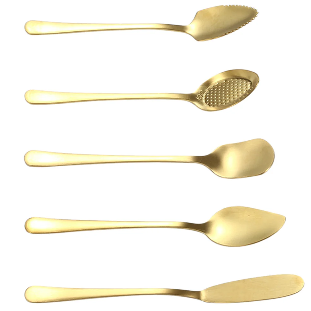 

5pcs European Style Dinner Dessert Cake Fruit Spoon