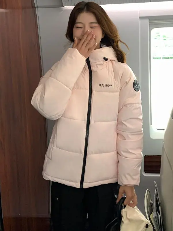 Short Cotton-Padded Coat 2024 Winter New Hood Small Slim down Jacket Cotton-padded Clothes Women Thick W...