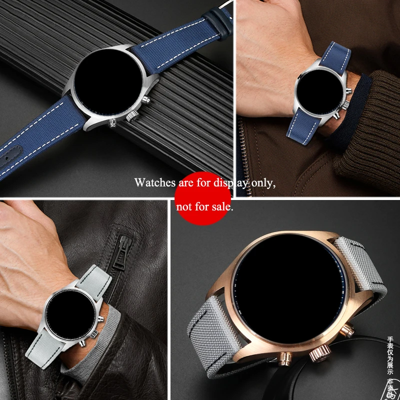 Ремешок нейлоновый для наручных часов IWC pilot mark-18/20 21/22 мм