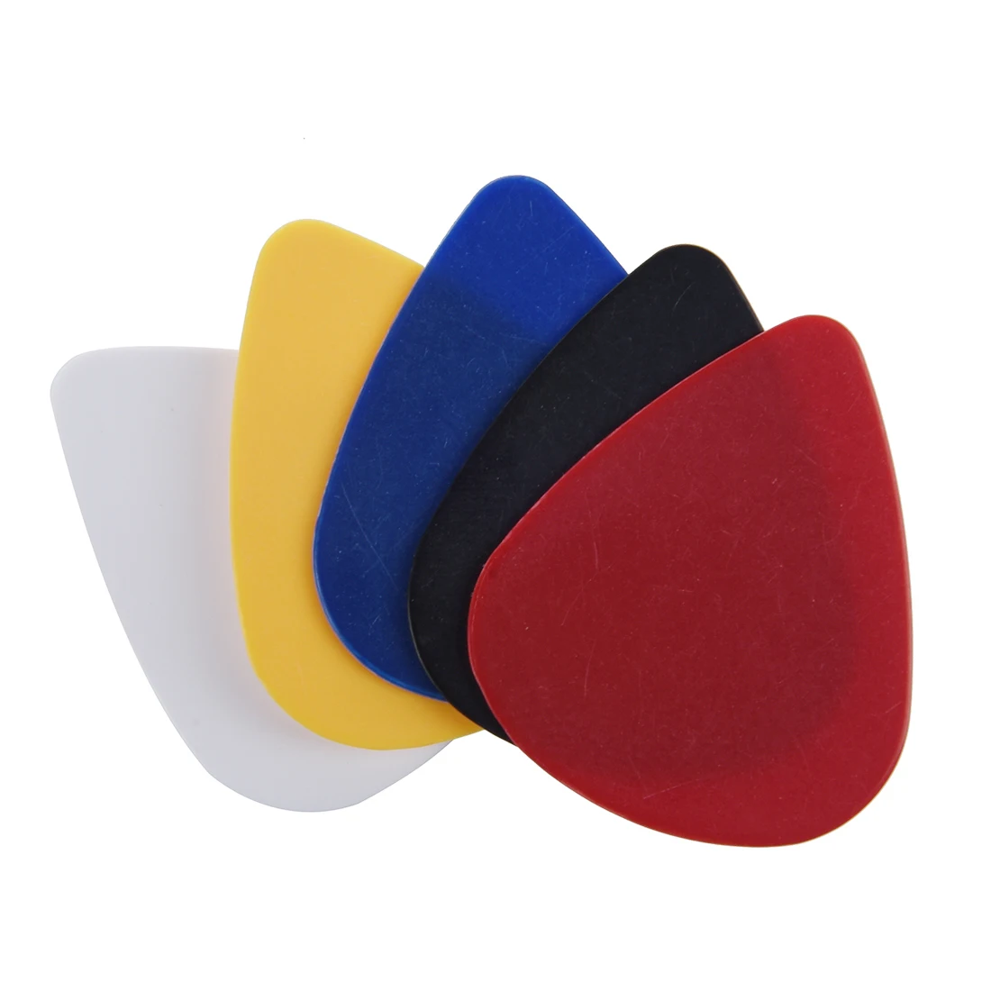 

100pcs 0.58 - 0.86 mm Assorted Color Plectrums Plastic Guitar Picks