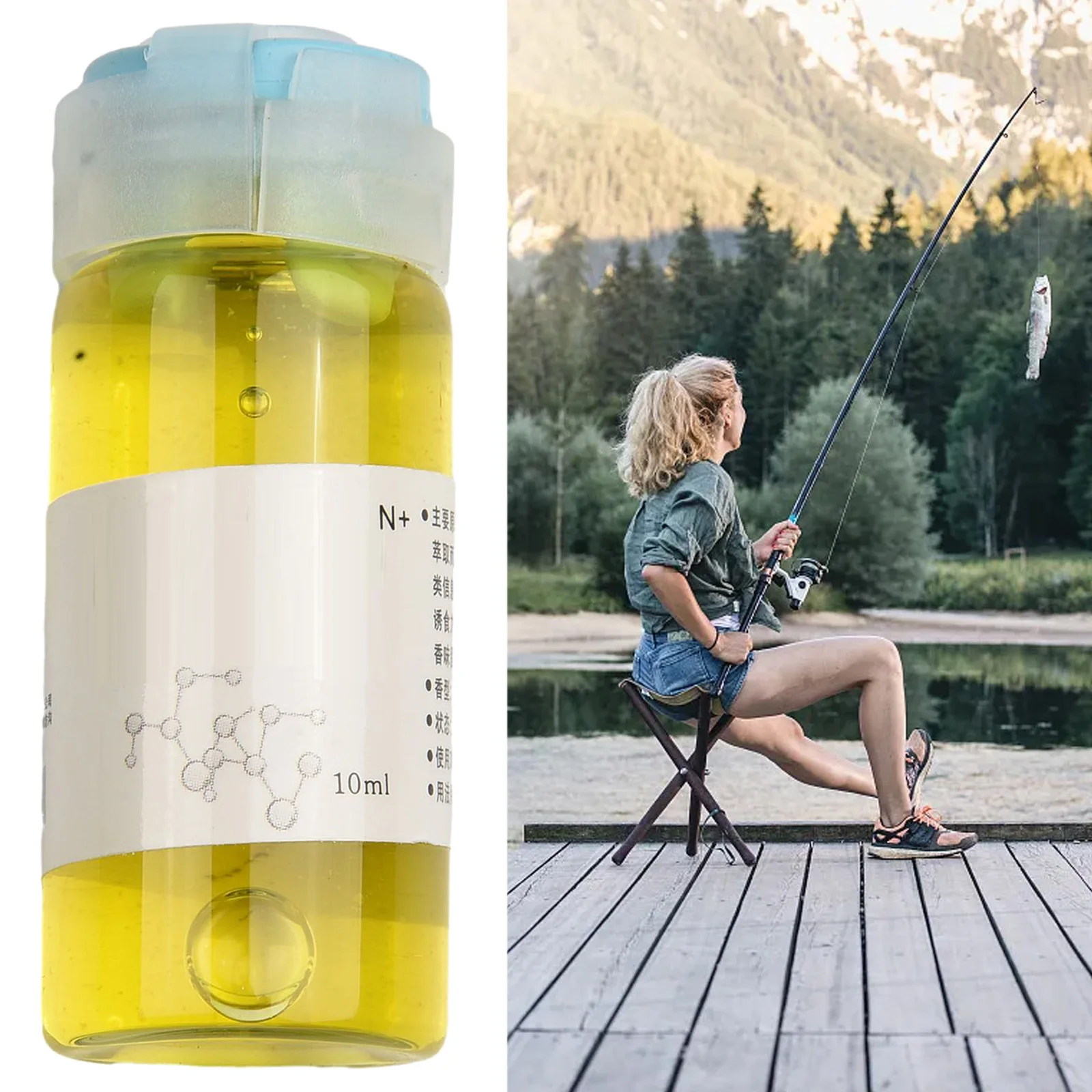 

10ml Fish Bait Additive Hot Sale Dopa-Salt Fish Hunger Hormone Strong Shrimp Based Liquid Attractant Fishing Tackle Accessories