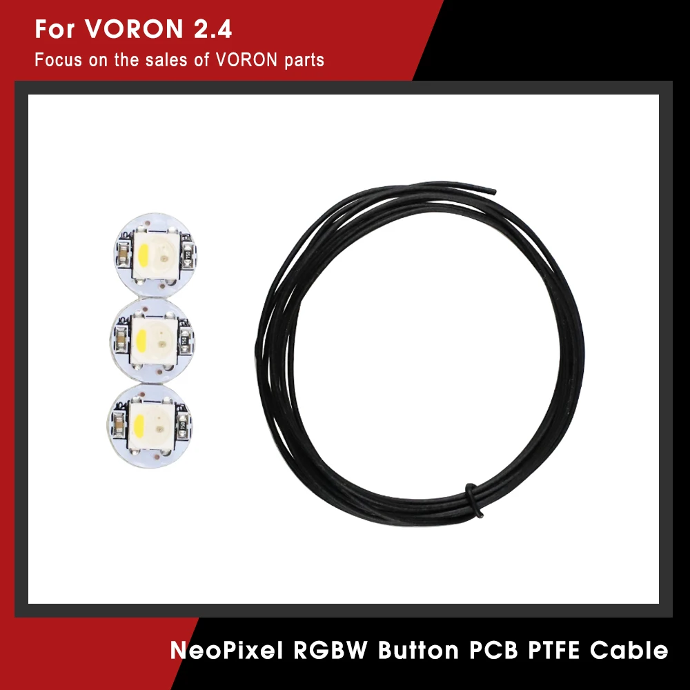 Мини-печатная плата NeoPixel RGBW, 1 м, 30AWG, кабели из ПТФЭ для Voron 2,4 Voron Trident stealthburn, экструдер для 3D-принтера