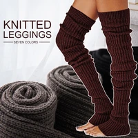 womens extra knit socks japanese style loose socks lolita leg warmer bubble slouch socks over knee high footless socks