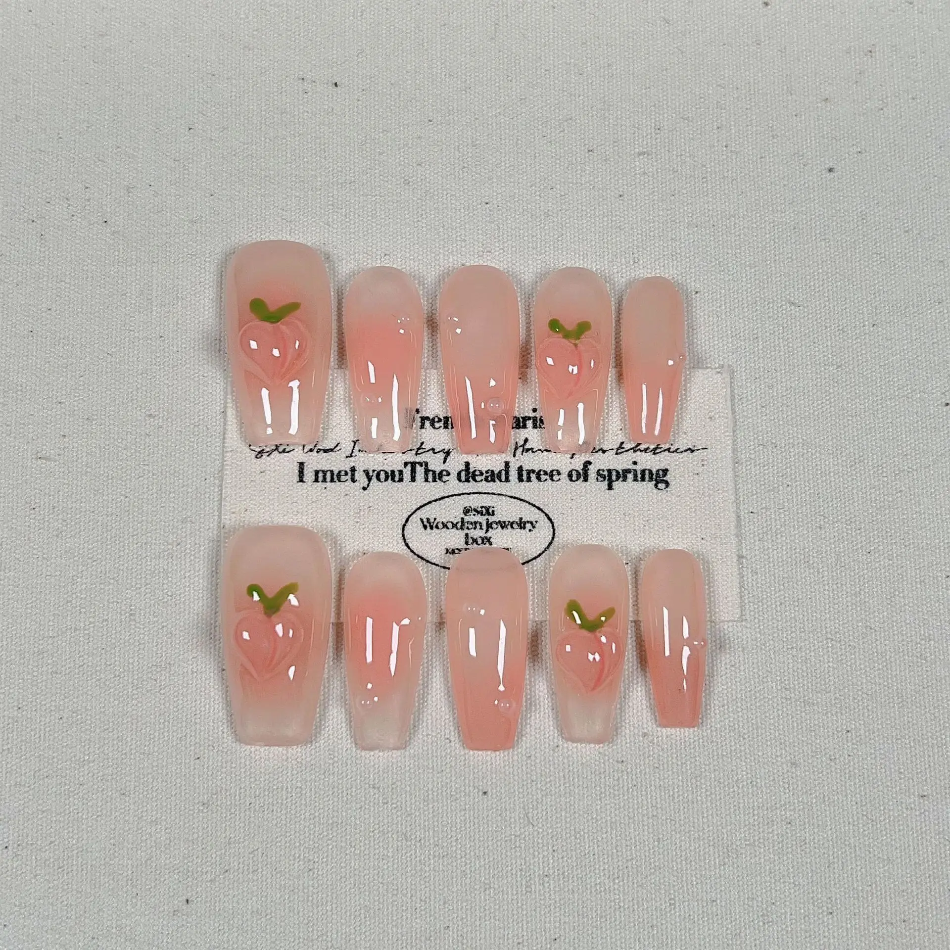 Vitality Cherry Pads Advanced Sense Summer Patch Съемные ногти ручной работы