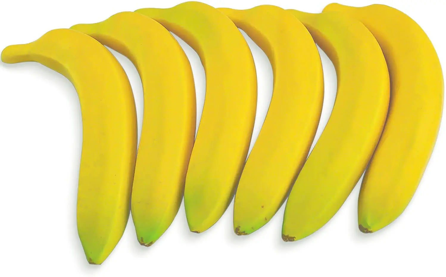 

6PCS Artificial Yellow Bananas Lifelike Simulation Fake Fruit Home House Kitchen Decoration Photographic Props