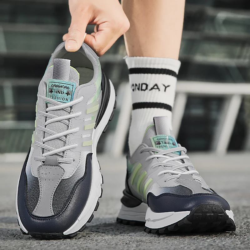 Casual Shoes Men Flat Fashion Running Shoes Male 2023 Original Athletic Sports Sneakers Free Shipping Gym Training Footwear Man