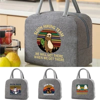 lunch bag cooler tote portable insulated box thermal cold food container school picnic for men women kids print travel lunchbox