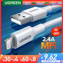 UGREEN MFi USB to Lightning Cable for iPhone 14 13 12 Pro Max 2.4A Fast Charging for iPhone for iPad Phone Data Cable