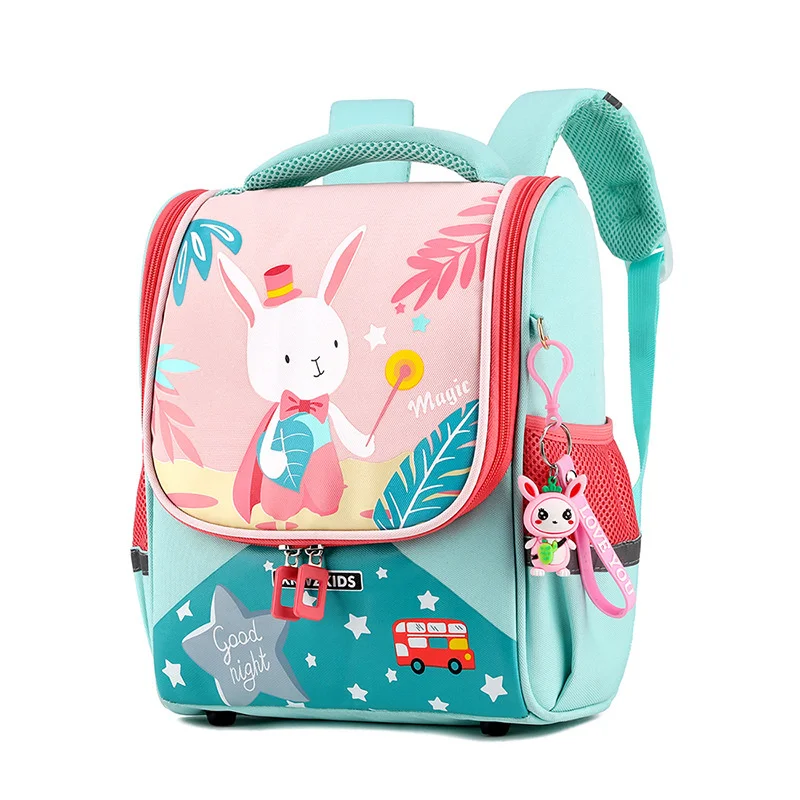 

Рюкзак для девочек и мальчиков 2-6 лет, школьный ранец с милым кроликом и динозавром для детского сада