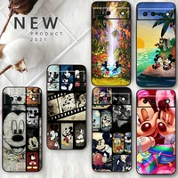 minnie mickey mouse cool for google pixel 7 6 pro 6a 5a 5 4 4a xl 5g shell soft silicone fundas coque capa black phone case