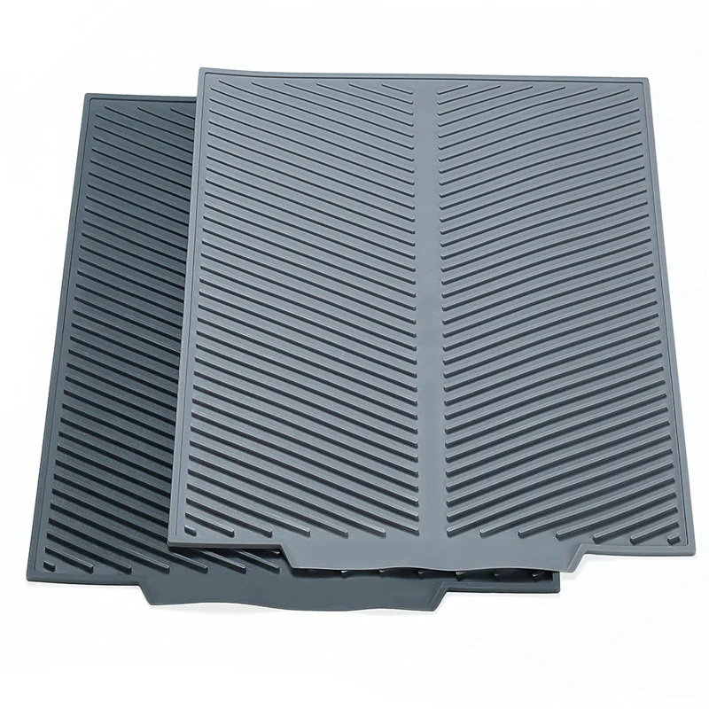 

51cm Silicone Square Dish Drying Mat Heat Resistant Draining Tableware Dishwasher Durable Cushion Pad Dinnerware Table Place Mat