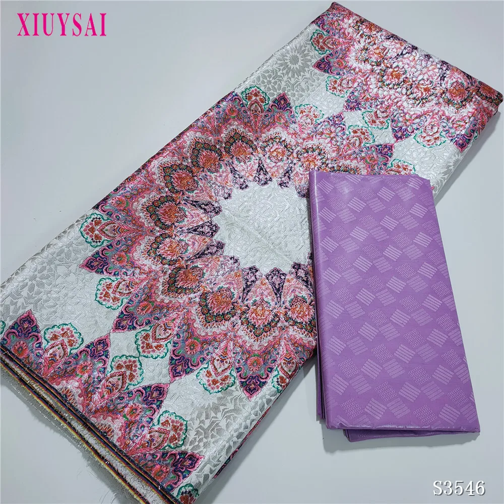 2 5 + ярдов африканская кружевная ткань 2022 Высококачественная из парчовой ткани и