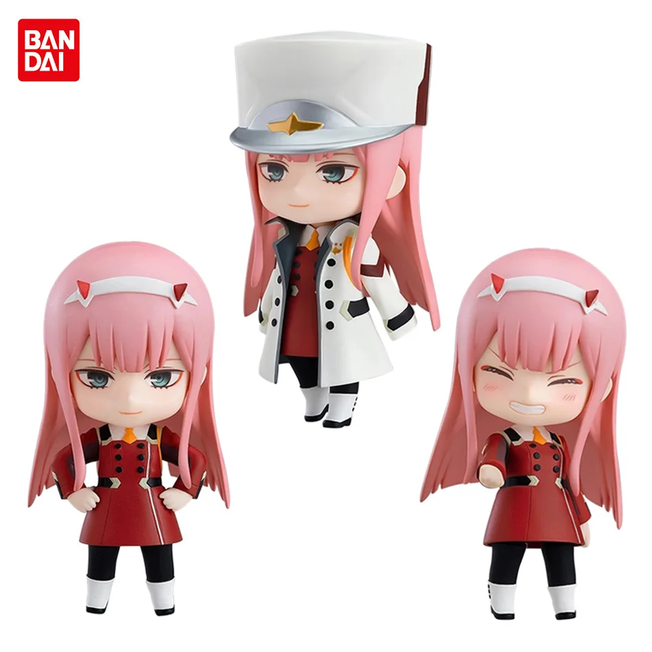 

10cm Anime Figure Zero Two Kawaii Pink National Team Beautiful Girl Movie Role PVC Model Kids Toys Car Decoration