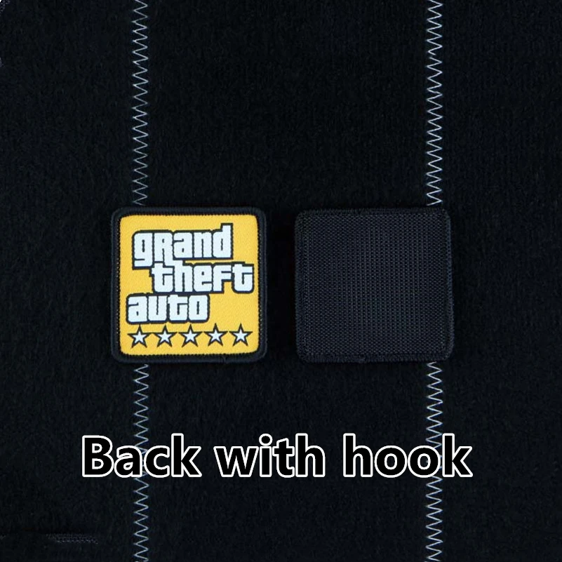 Вышитая нашивка Grand Theft Auto Five Star Citizens тактический значок R-star для одежды сумка