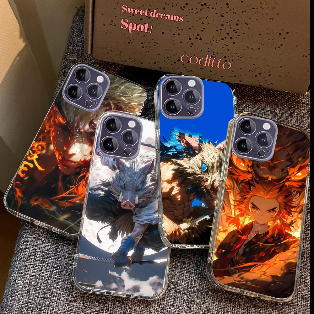 WEA-7 Demon Slayer Transparent Flexible TPU Case For LG K9 10 11 12 22 30 40 41 50 51 61 62 Plus Prime Max