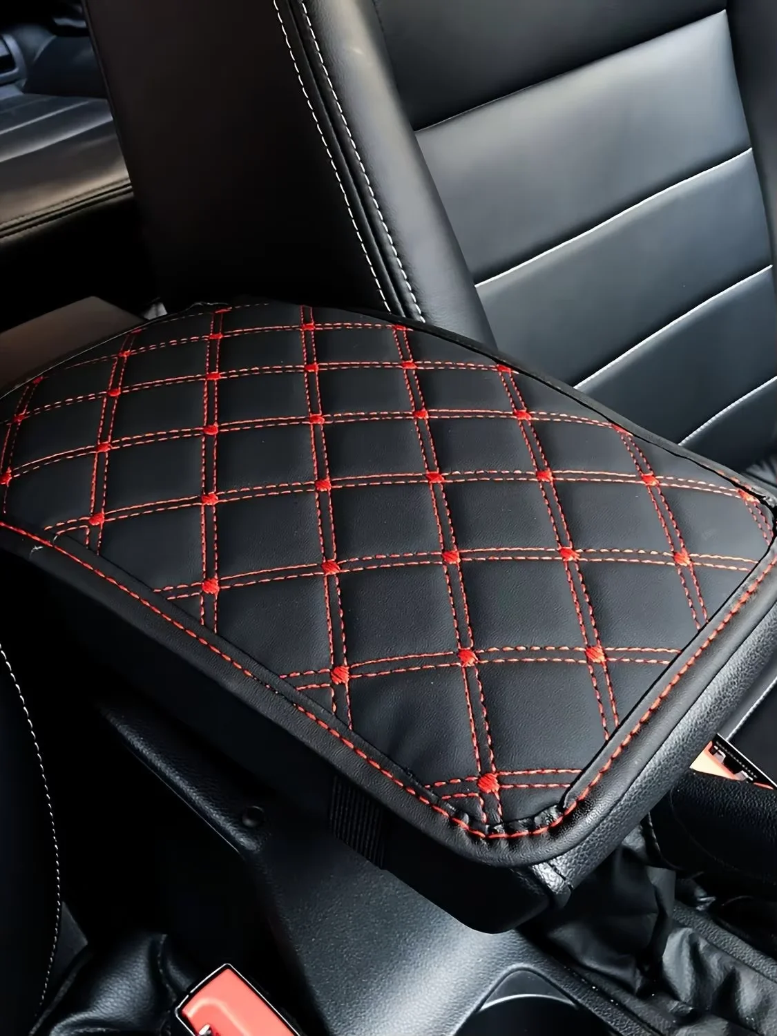 

Из искусственной кожи автомобильный коврик для подлокотника, универсальный внутренний автомобильный подлокотник, чехол для хранения, Пыленепроницаемый Чехол для подушки