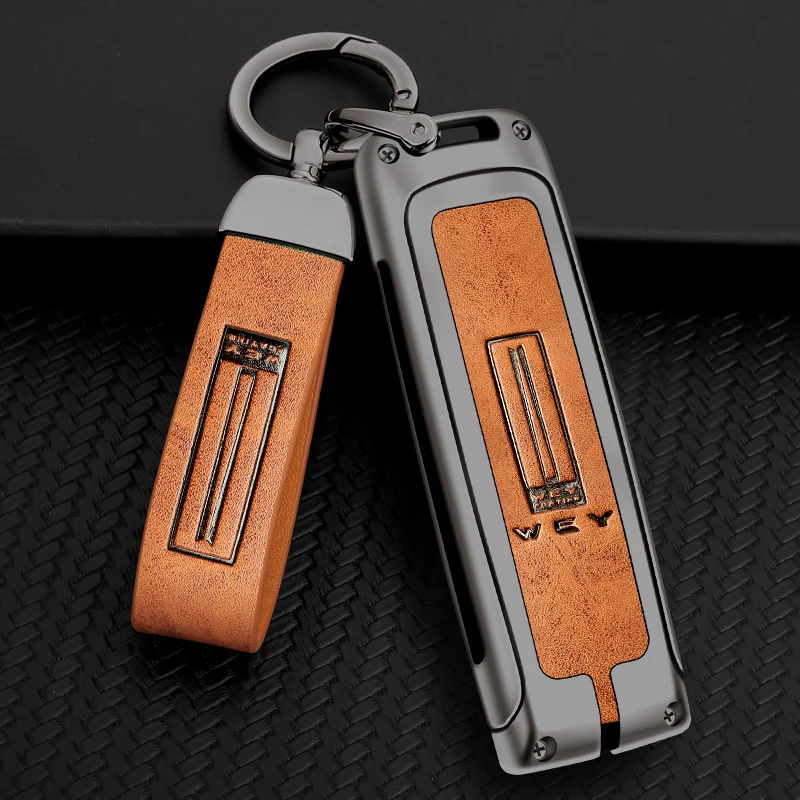 

Metal Leather Key Case Protector for Great Wall Wey VV5 VV6 VV7 A1 A3 A4 A5 A7 A8 Zinc Alloy Key Cover Auto Accessories