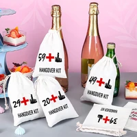 5pcs funny rude survival hangover kit gift bags 21st 30th 40th 50th 60th happy birthday party table centerpiece decoration favor