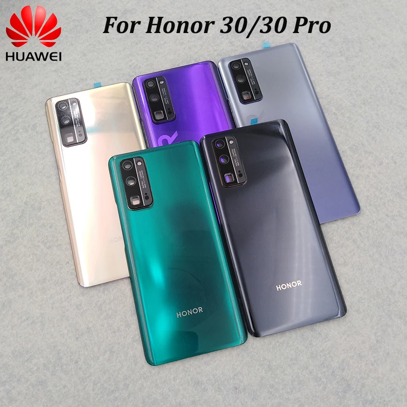 

Back Glass For Huawei Honor 30 Pro Original Battery Back Cover Rear Door Replacement Case Repair Parts For Honor30 & Camera Lens