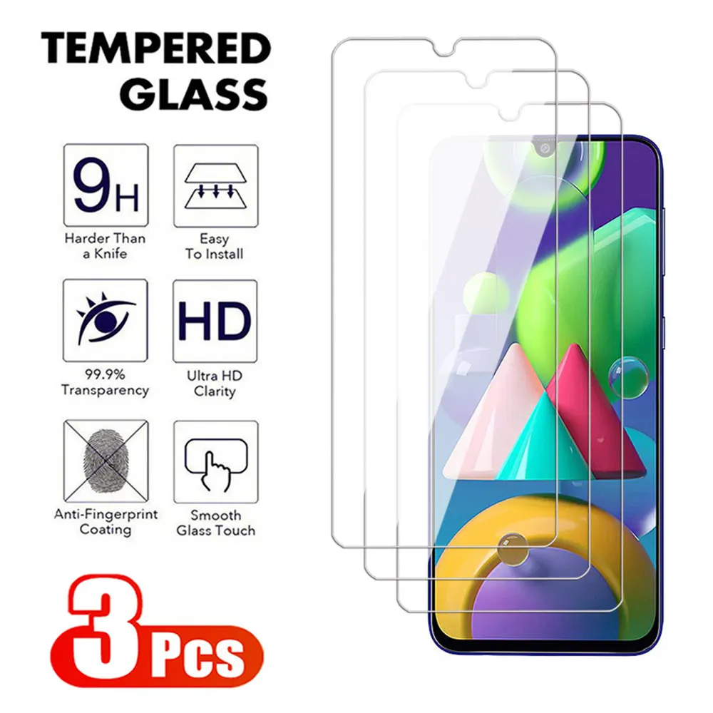 Защитная Пленка Из 3 Предметов Закаленного Стекла Для Samsung Galaxy M Series M04 M11 M12 M13 M14 M21