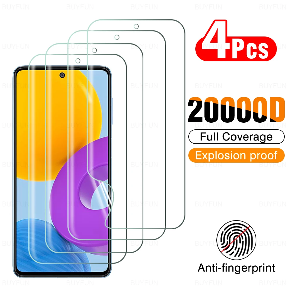 

4Pcs Screen Protector Protective Hydrogel Film For Samsung Galaxy M52 5G M51 M 52 GalaxyM52 Tempered Film On For 6.7" SM-M526BR