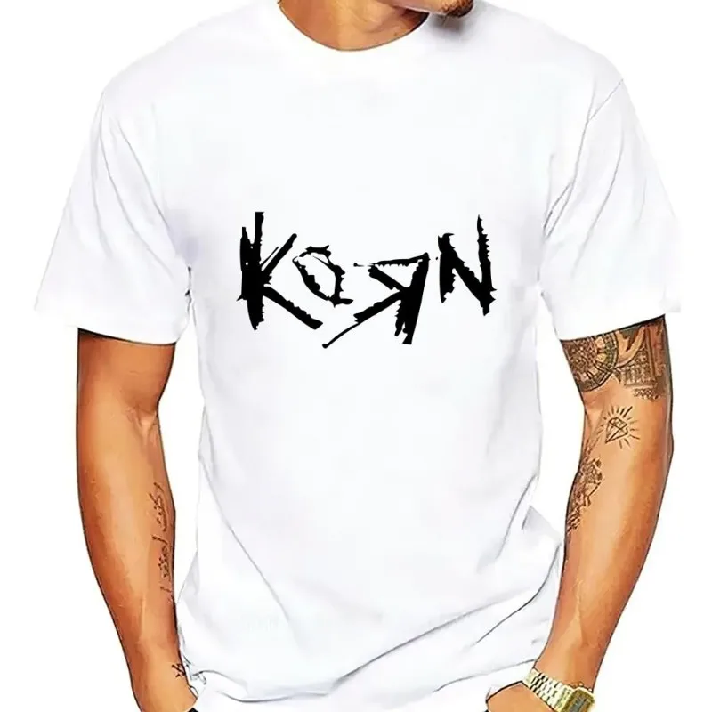 rockowa zespołu K-Korn Requiem Mass T-Shirt Men Couple Combination Women Clothes Short Sleeve Collar Fashion Cotto
