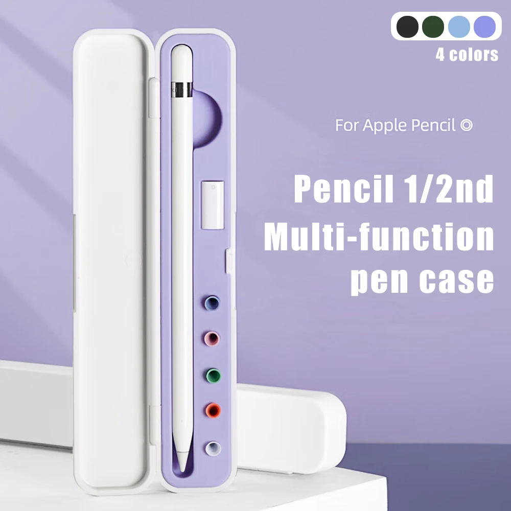 

For Apple Pencil Box 1 2 Portable Holder Nib Case iPencil Accessories Stylus ipad Pencil Protection Case Touch Pen Cover Storage