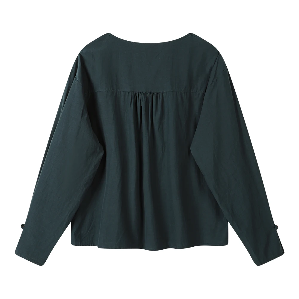 Женская рубашка с длинным рукавом Civicera Повседневная Свободная асимметричным