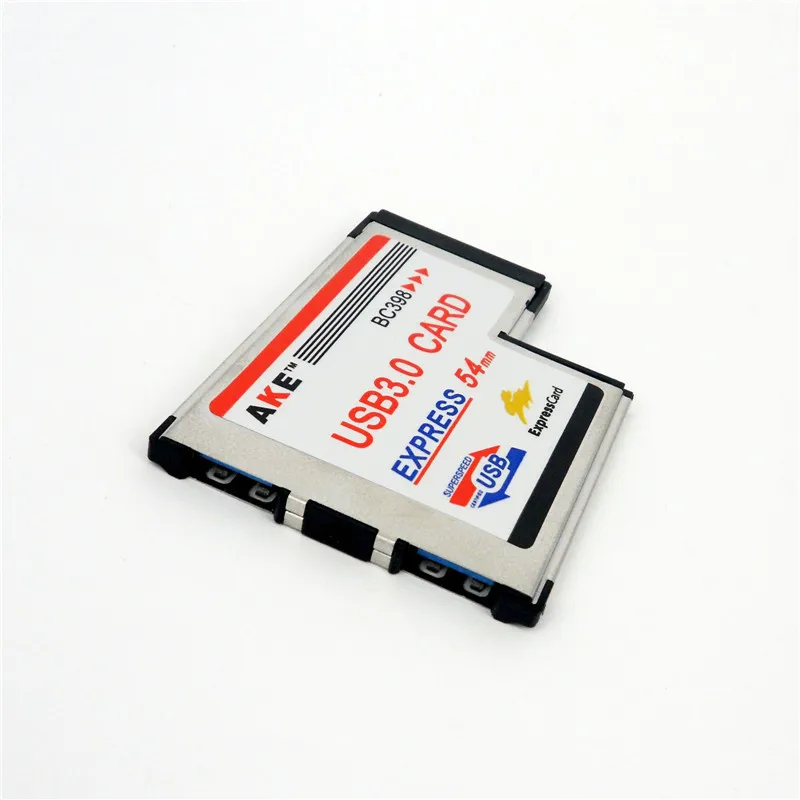 

Адаптер Экспресс-карты USB3.0 на Expresscard 5 Гбит/с, хаб с двумя портами PCI 54 мм, слот ExpressCard для ноутбука