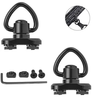 2 pcs 1 25 m lok quick release sling mount push button qd sling swivel adaptor for two point sling rifle hunting accessories
