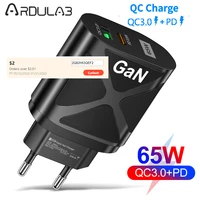 gan 65w pd charger qc 3 0 wall mobile phone adapter for iphone 13 12 pro samsung s10 huawei xiaomi mi 9 smartphones usb charger