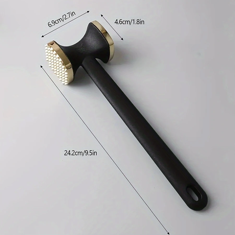 Durable Meat Tenderizer - Versatile & Easy-to-Use Zinc Alloy Hammer for Succulent Dishes 1pc Essential Kitchen Gadget
