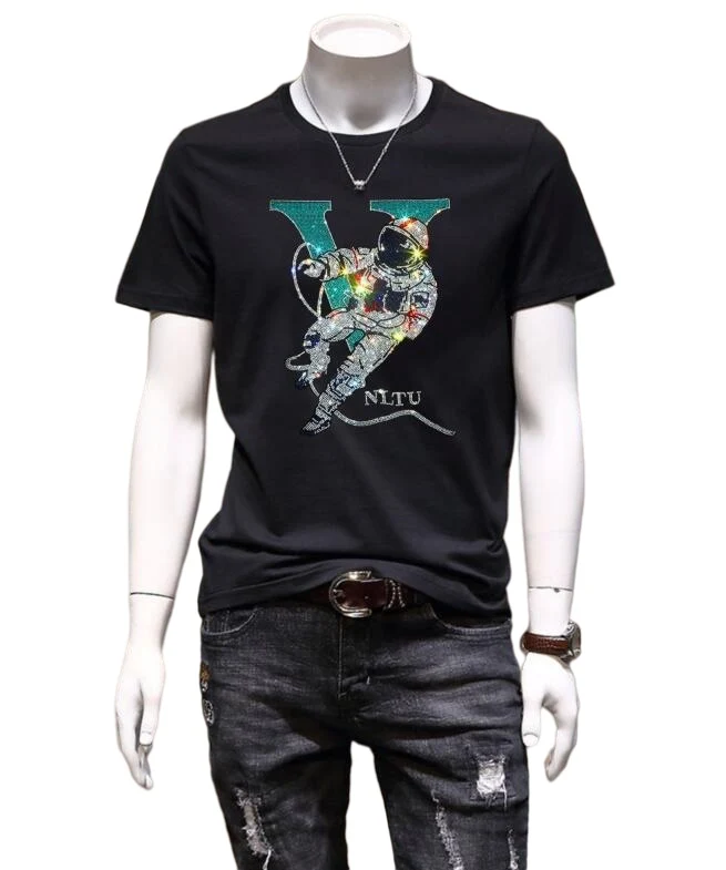 

Оригинальная Мужская футболка в стиле аниме, Высококачественная новая дизайнерская брендовая Роскошная модная футболка, повседневная мужская футболка