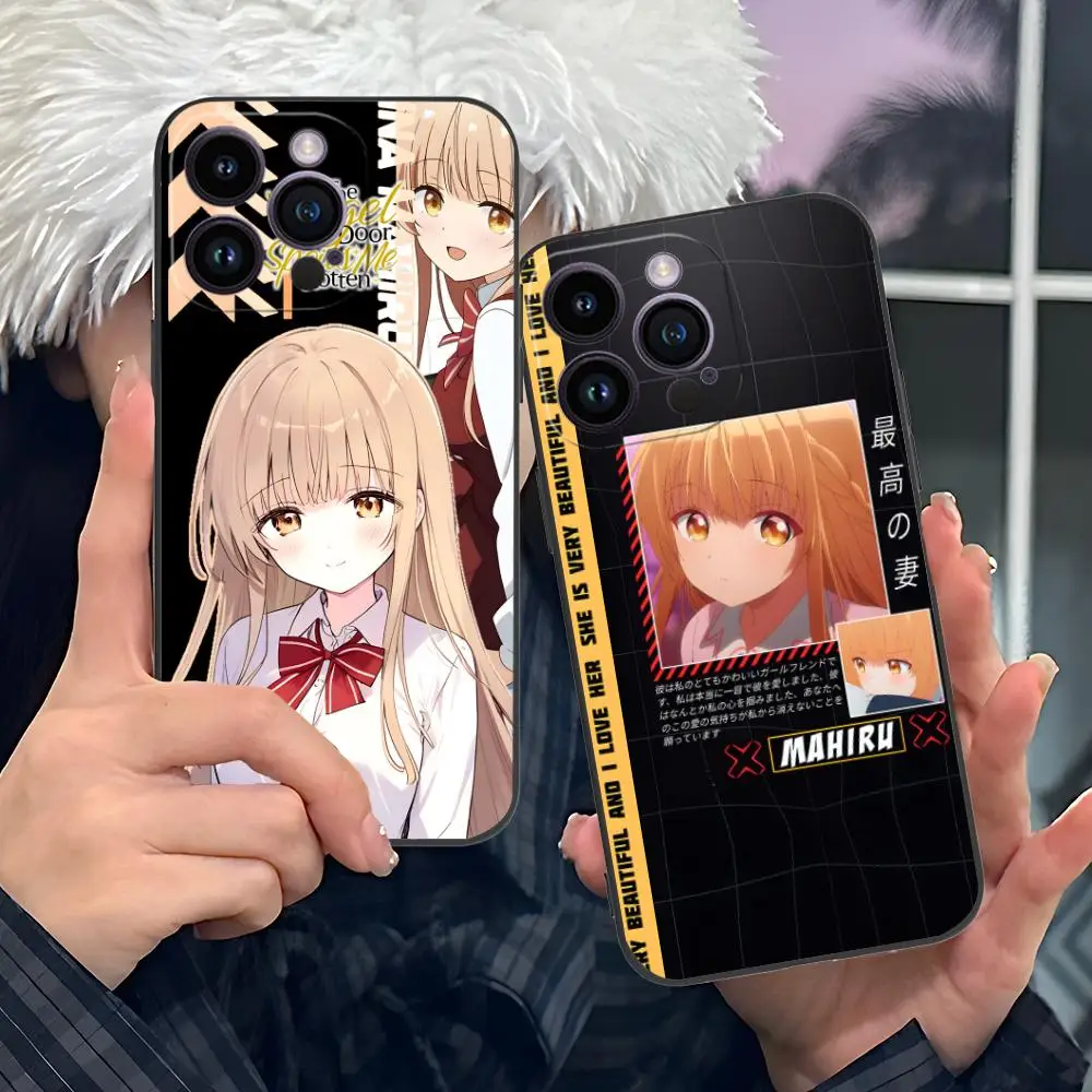 Фото Чехол для телефона Angel Mahiru Shina Anime для iPhone 16, 15, 14, 13, 12, 11 X XR XS 8 7 Pro Max Plus, мини-цветный роскошный смартфон, красивый №2