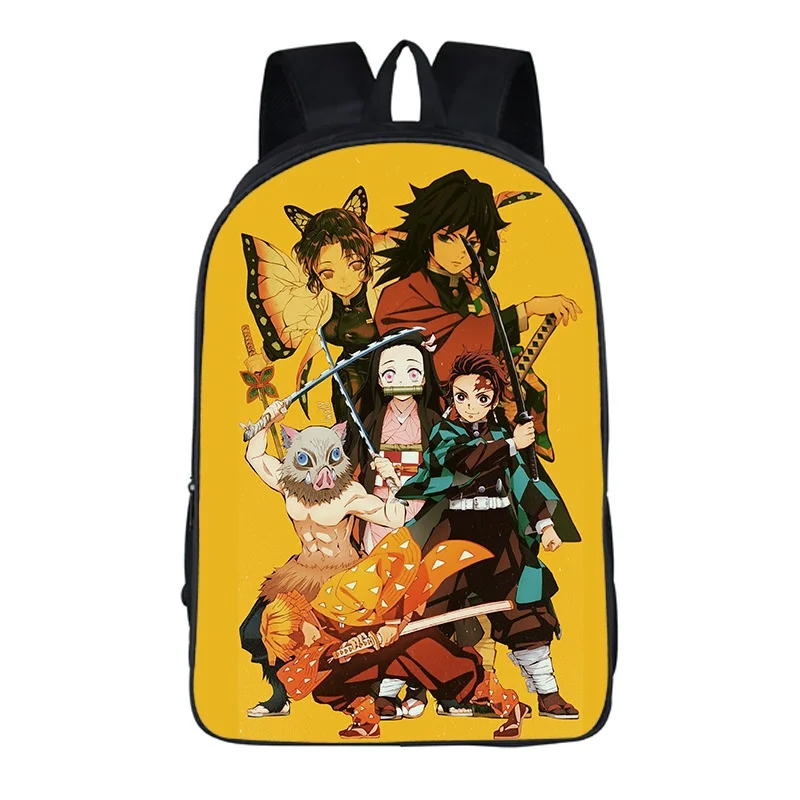 Nezuko Tanjirou Children Cartoon Backpacks New Demon Slayer Girl Boy Primary Middle School Students Fashion Bags Back To School