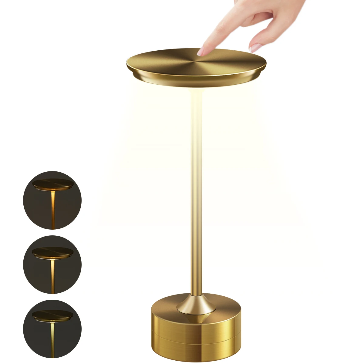 

Touch Table Lamp with 3 Lighting Modes Adjustable LED Desk Lamp 2000mah Night Light Rechargeable Bedside Lamp Bedroom Decor